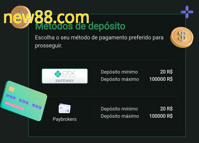 O cassino new88.combet oferece uma grande variedade de métodos de pagamento